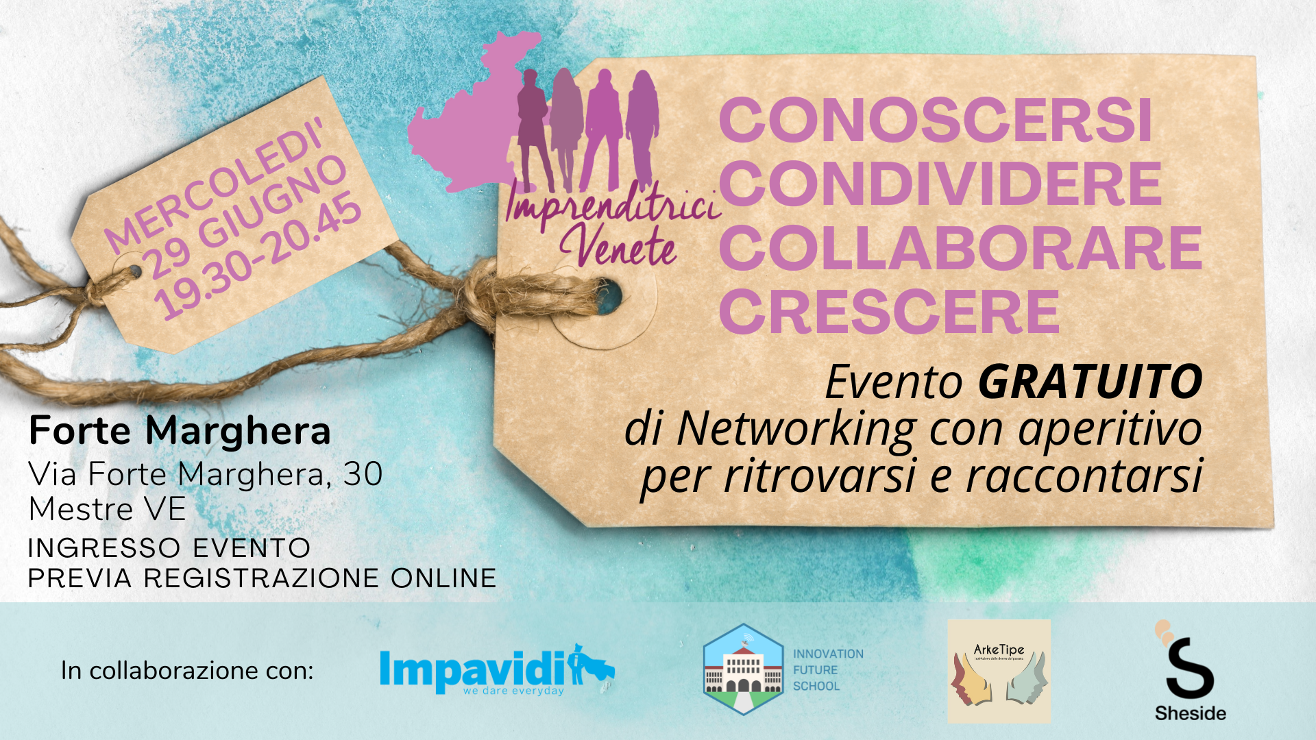 Imprenditrici Venete: conoscersi, condividere, collaborare, crescere: le quattro azioni che racchiudono il nostro Progetto e promuovono anche l'inclusione femminile.